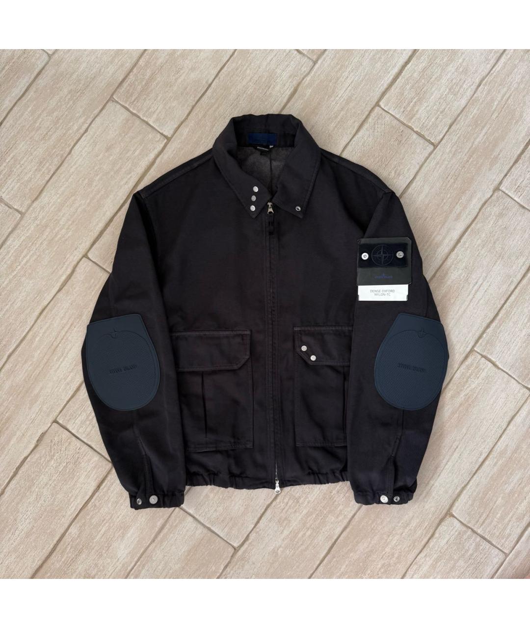 STONE ISLAND Темно-синяя деним куртка, фото 5