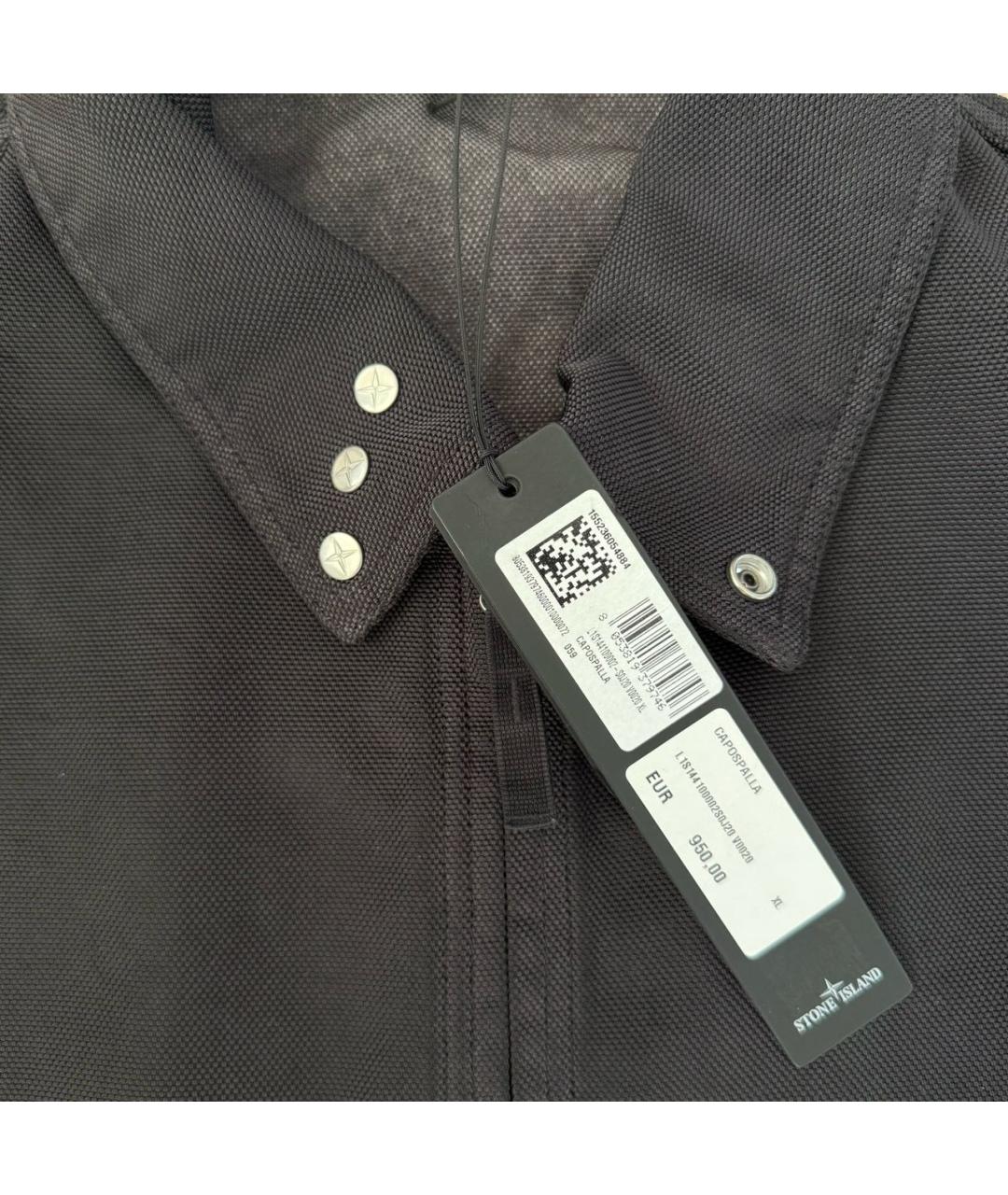 STONE ISLAND Темно-синяя деним куртка, фото 4