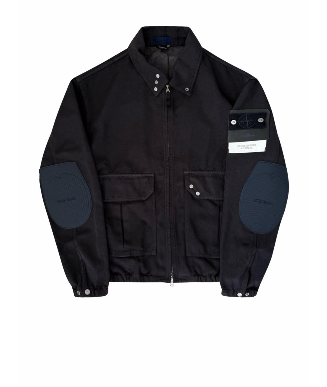 STONE ISLAND Темно-синяя деним куртка, фото 1