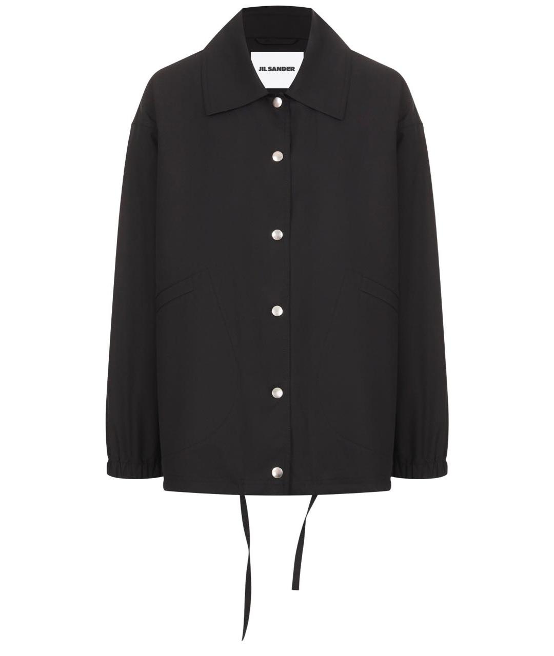 JIL SANDER Черная хлопковая куртка, фото 1