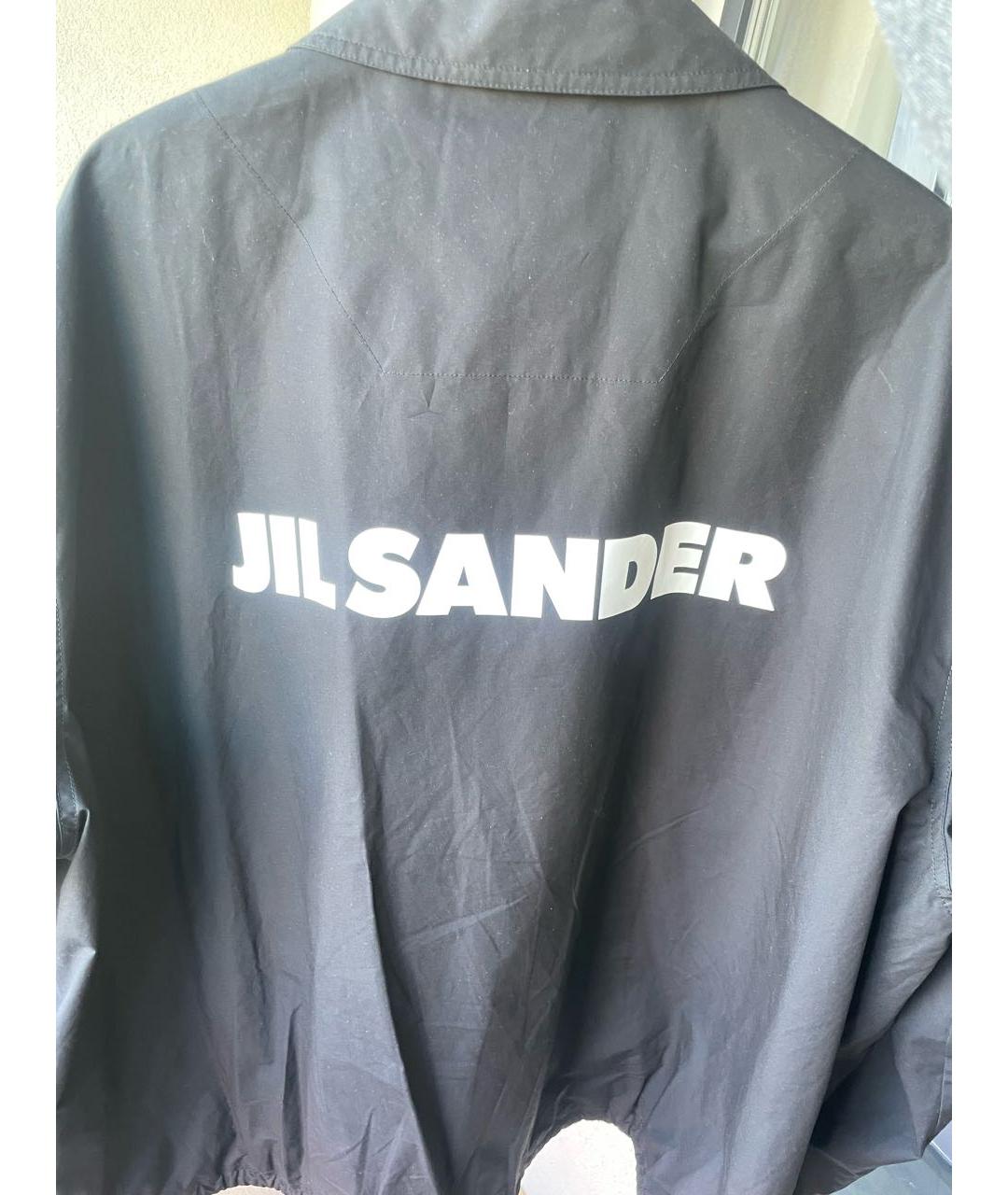 JIL SANDER Черная хлопковая куртка, фото 2