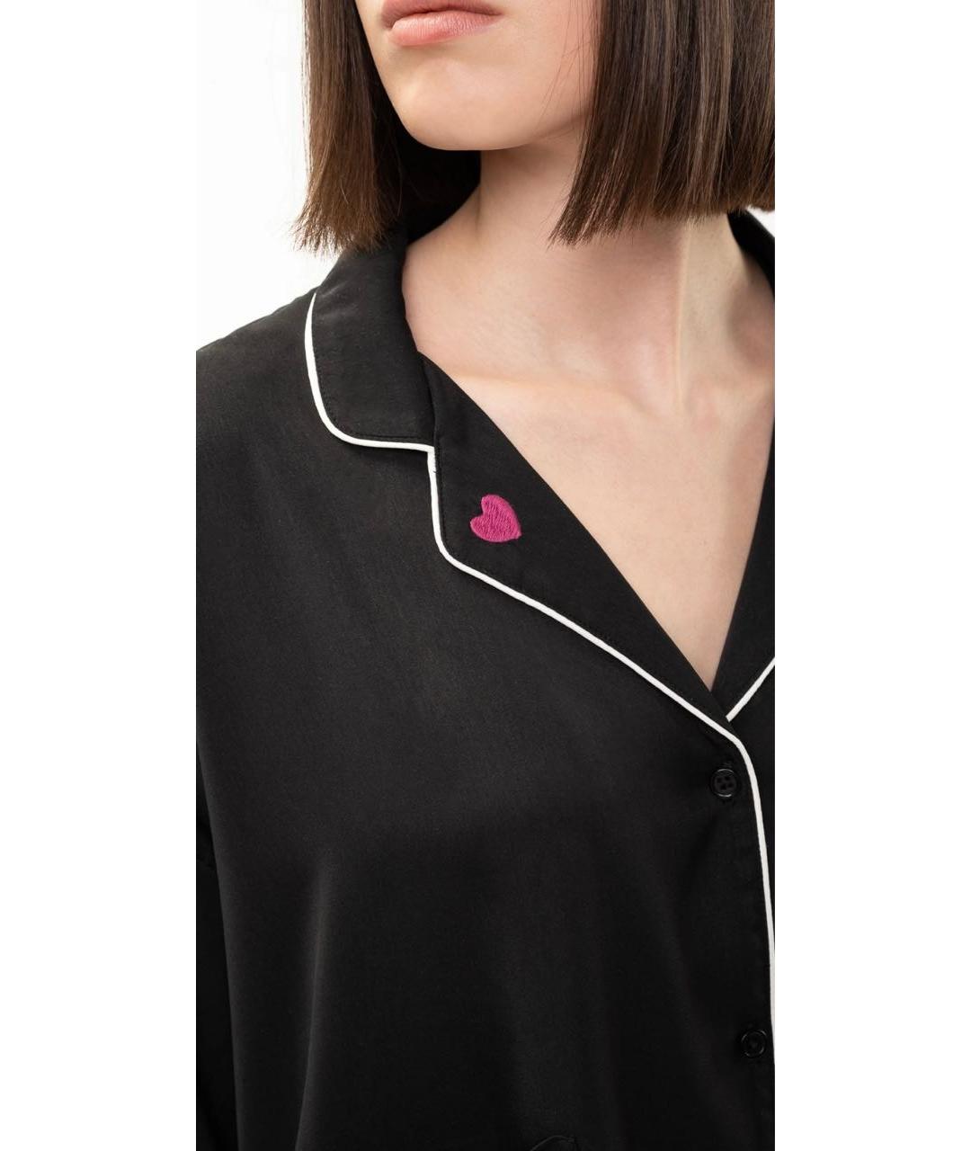 DKNY Черная полиэстеровая пижама, фото 7