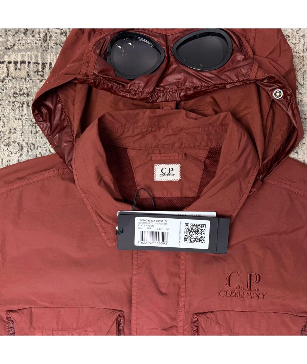 CP COMPANY Красная полиамидовая куртка, фото 3