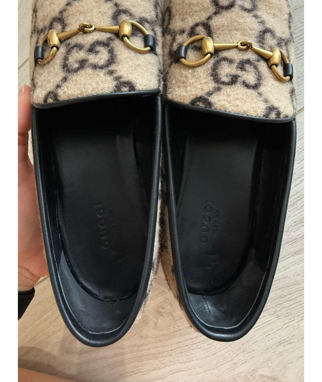 GUCCI Коричневые кожаные ботинки, фото 5