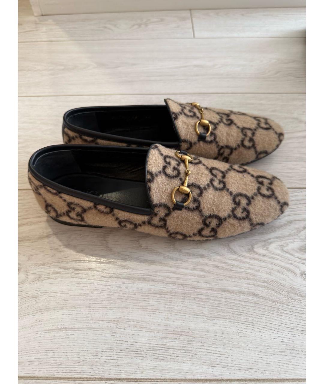 GUCCI Коричневые кожаные ботинки, фото 6
