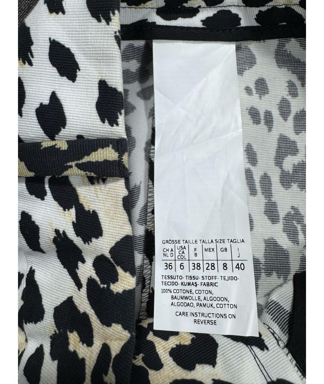 WEEKEND MAX MARA Мульти хлопковые прямые брюки, фото 8