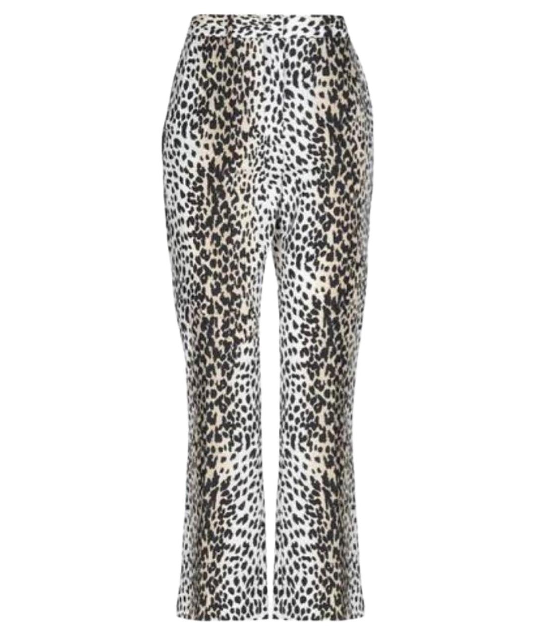 WEEKEND MAX MARA Мульти хлопковые прямые брюки, фото 1