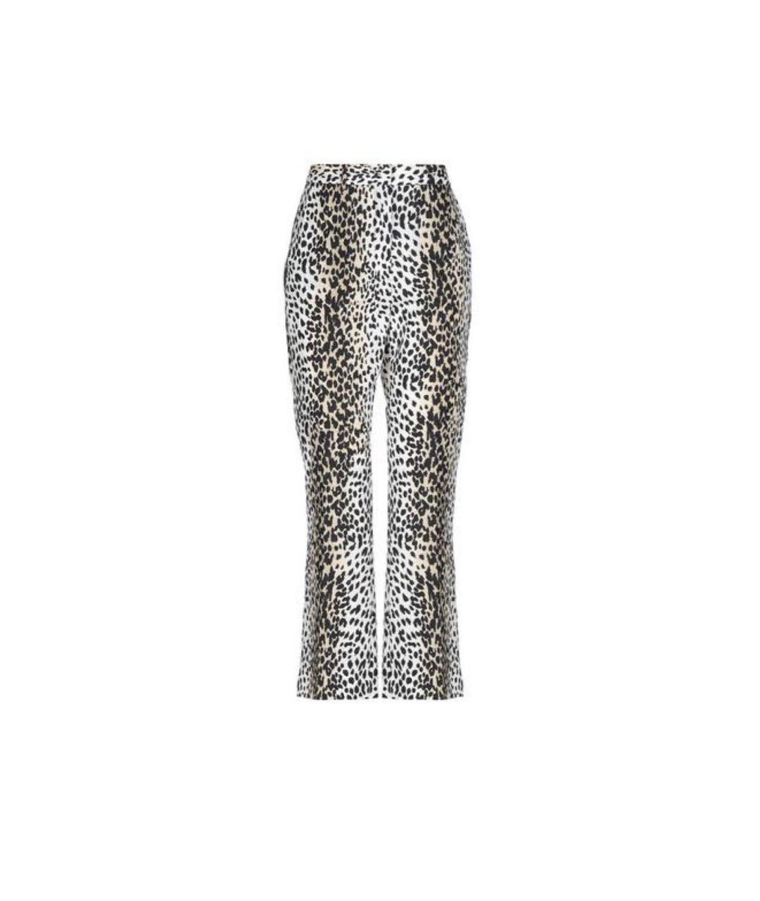 WEEKEND MAX MARA Мульти хлопковые прямые брюки, фото 9
