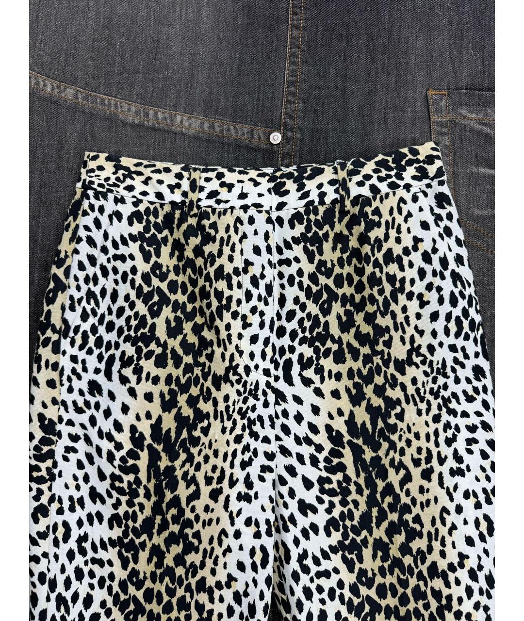 WEEKEND MAX MARA Мульти хлопковые прямые брюки, фото 4