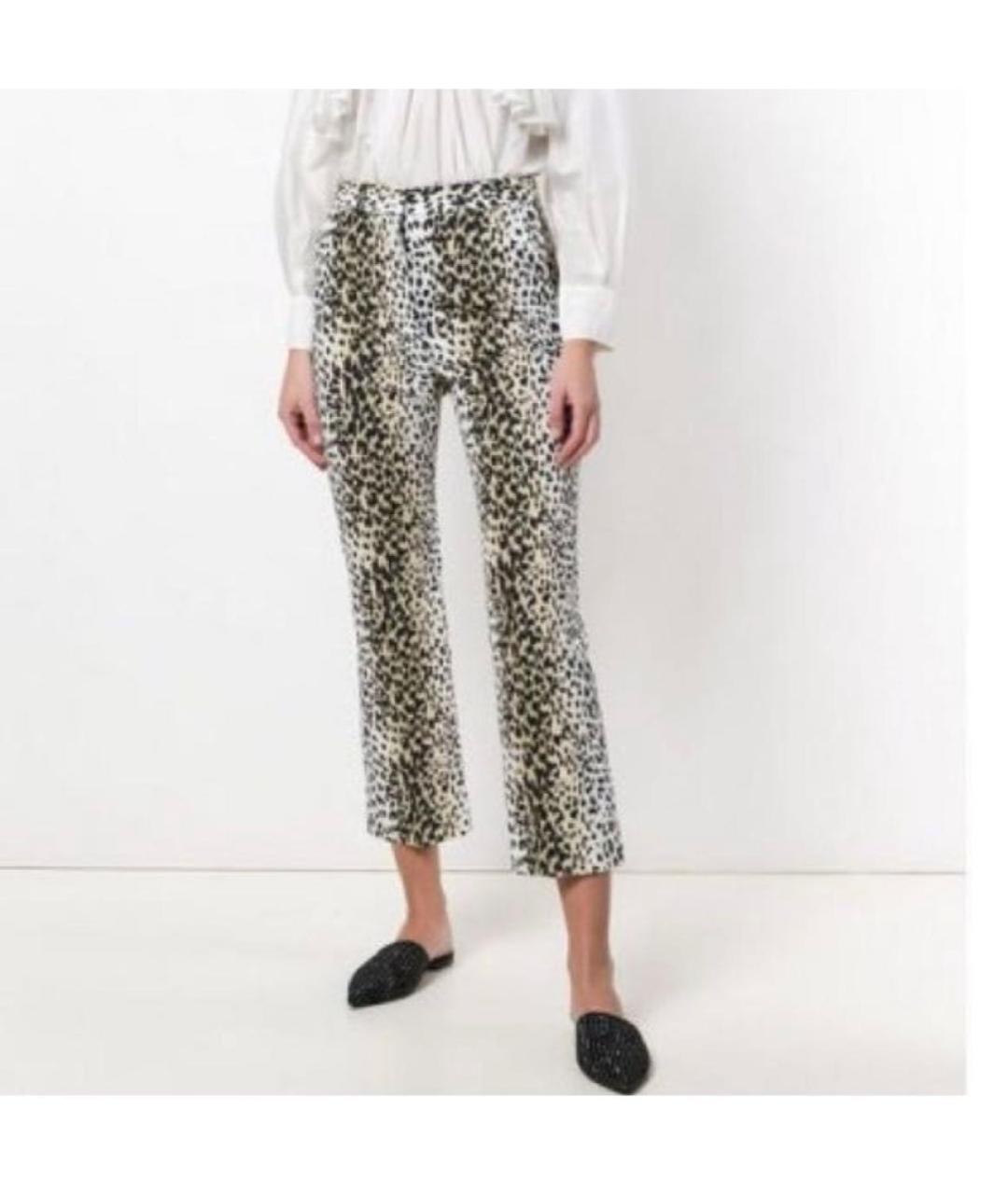 WEEKEND MAX MARA Мульти хлопковые прямые брюки, фото 2
