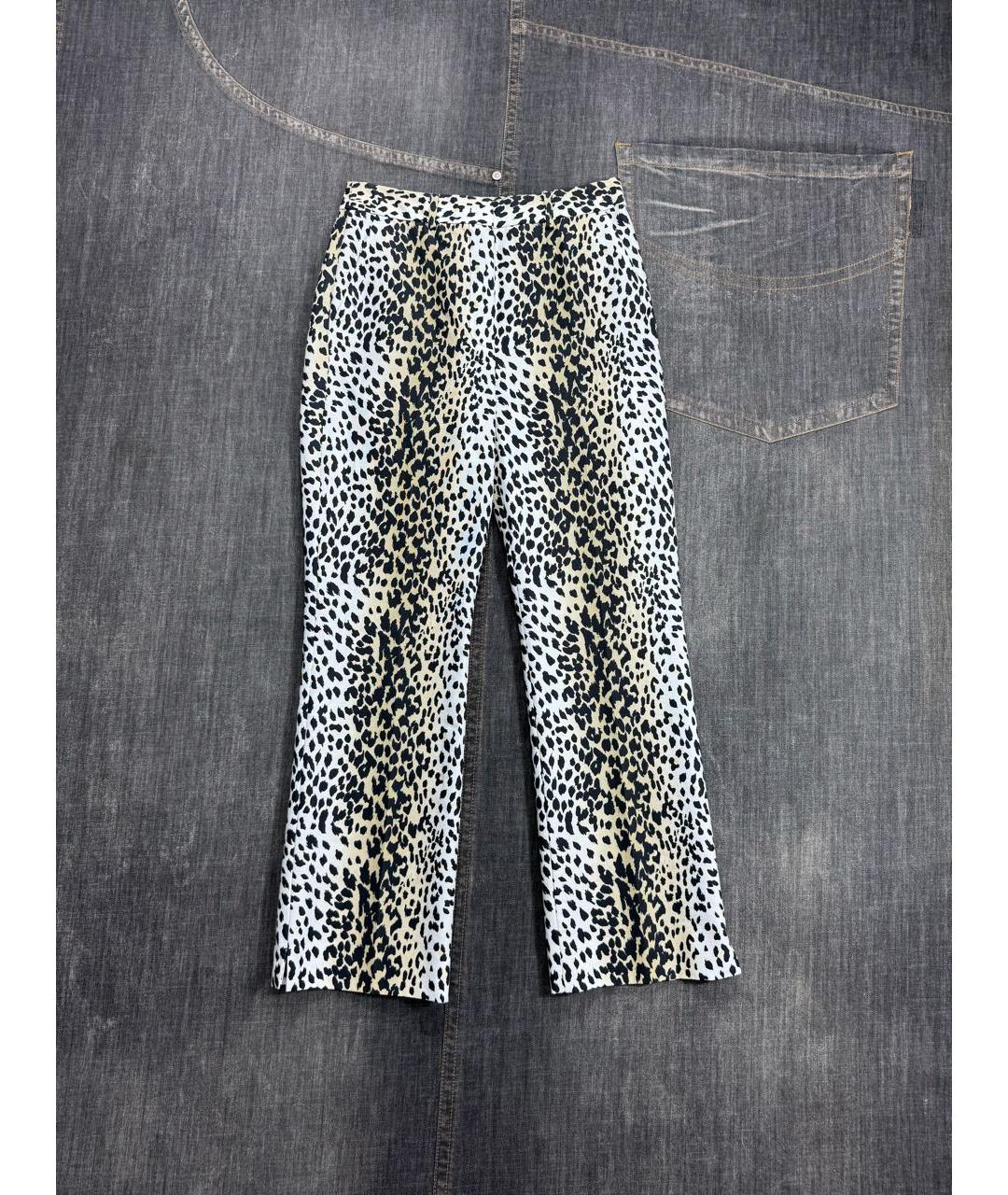 WEEKEND MAX MARA Мульти хлопковые прямые брюки, фото 3