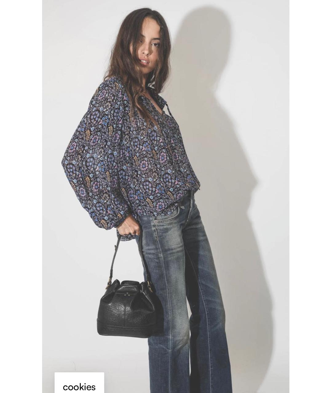 ISABEL MARANT ETOILE Синяя вискозная блузы, фото 7