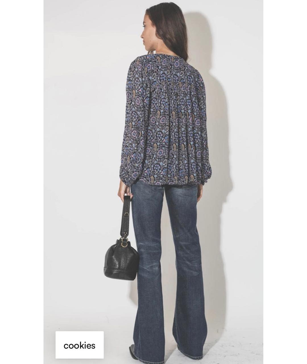 ISABEL MARANT ETOILE Синяя вискозная блузы, фото 8