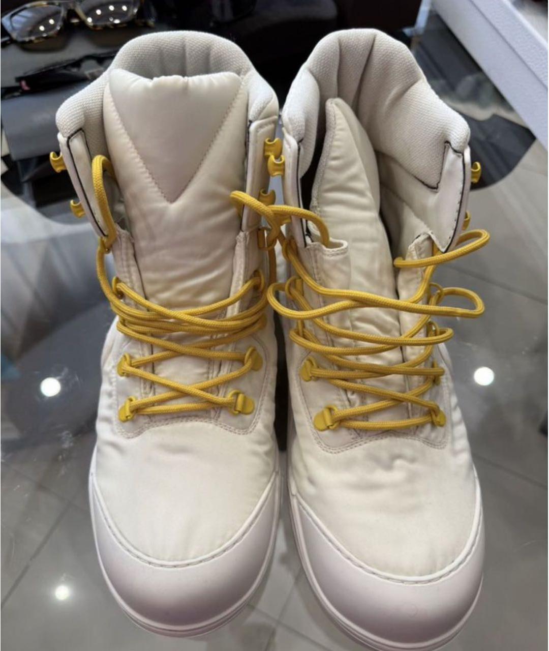 BOTTEGA VENETA Белые ботинки, фото 4