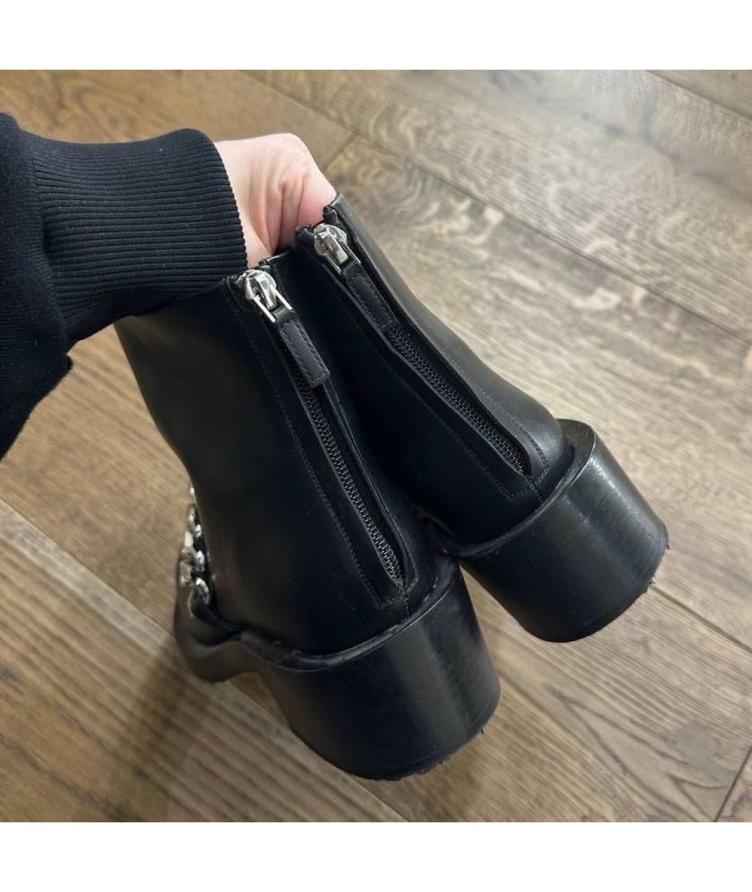 GIVENCHY Черные кожаные ботинки, фото 5