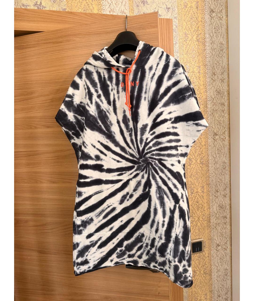 DKNY Мульти хлопковое повседневное платье, фото 6