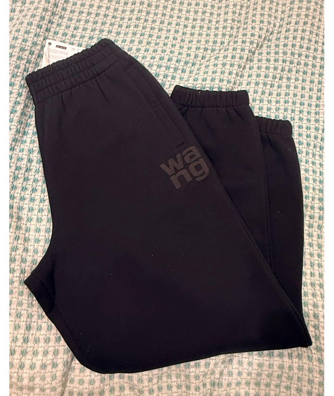 ALEXANDER WANG Черные хлопковые спортивные брюки и шорты, фото 4