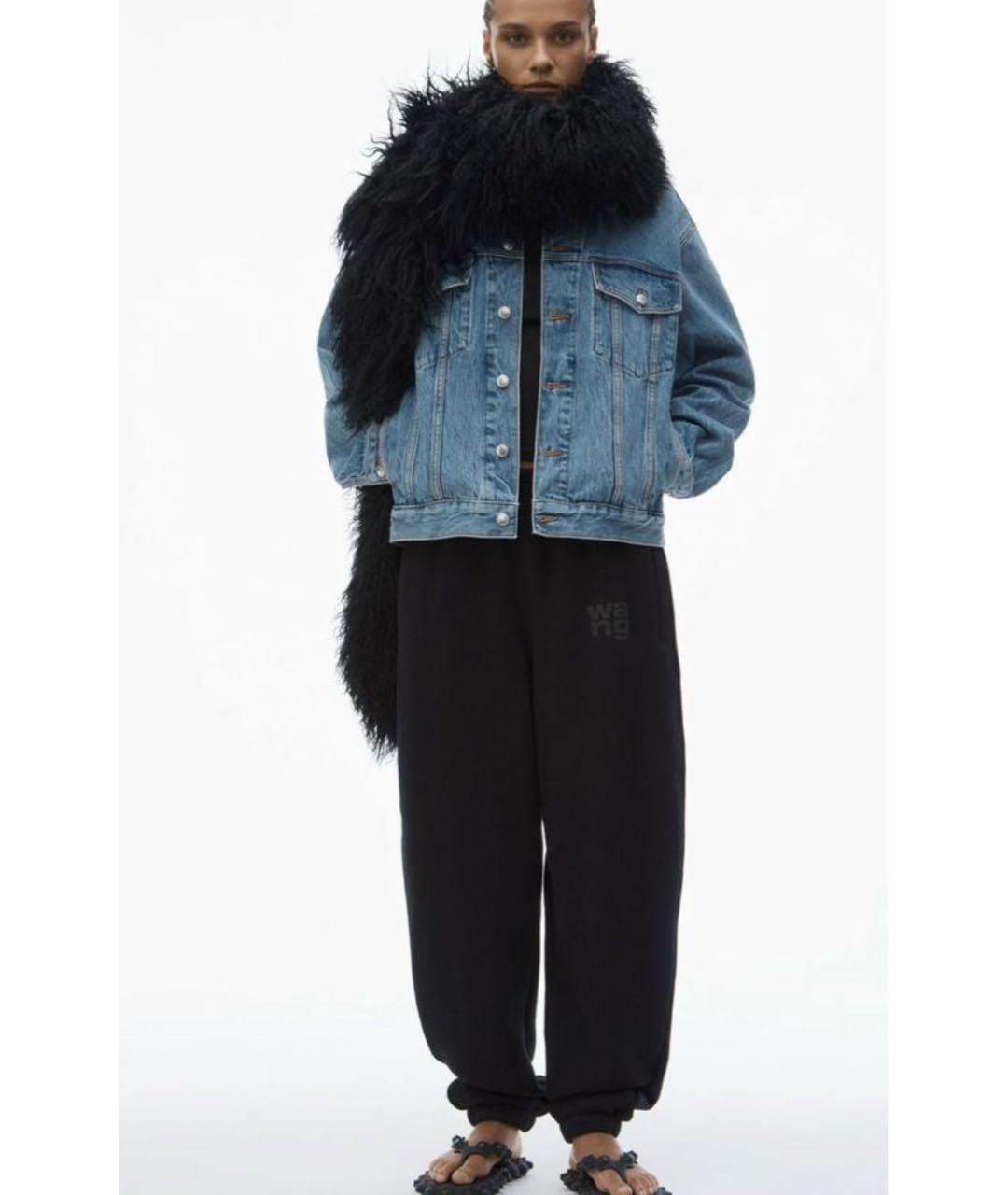 ALEXANDER WANG Черные хлопковые спортивные брюки и шорты, фото 7