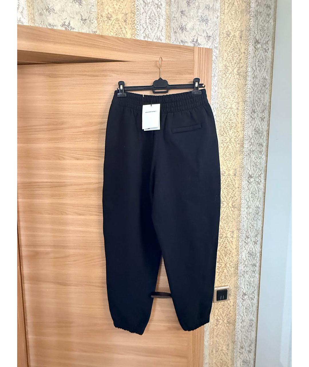 ALEXANDER WANG Черные хлопковые спортивные брюки и шорты, фото 3