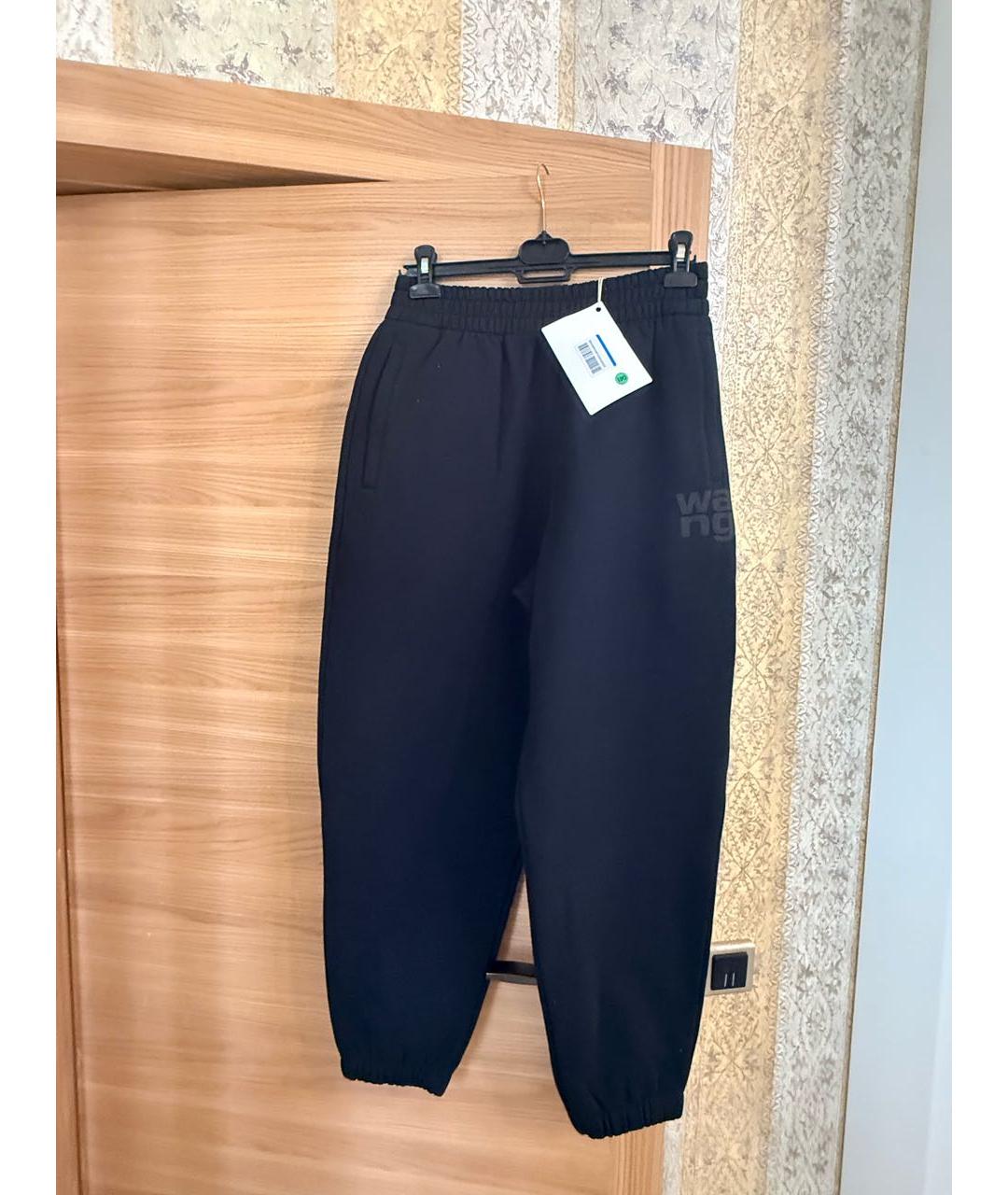 ALEXANDER WANG Черные хлопковые спортивные брюки и шорты, фото 2