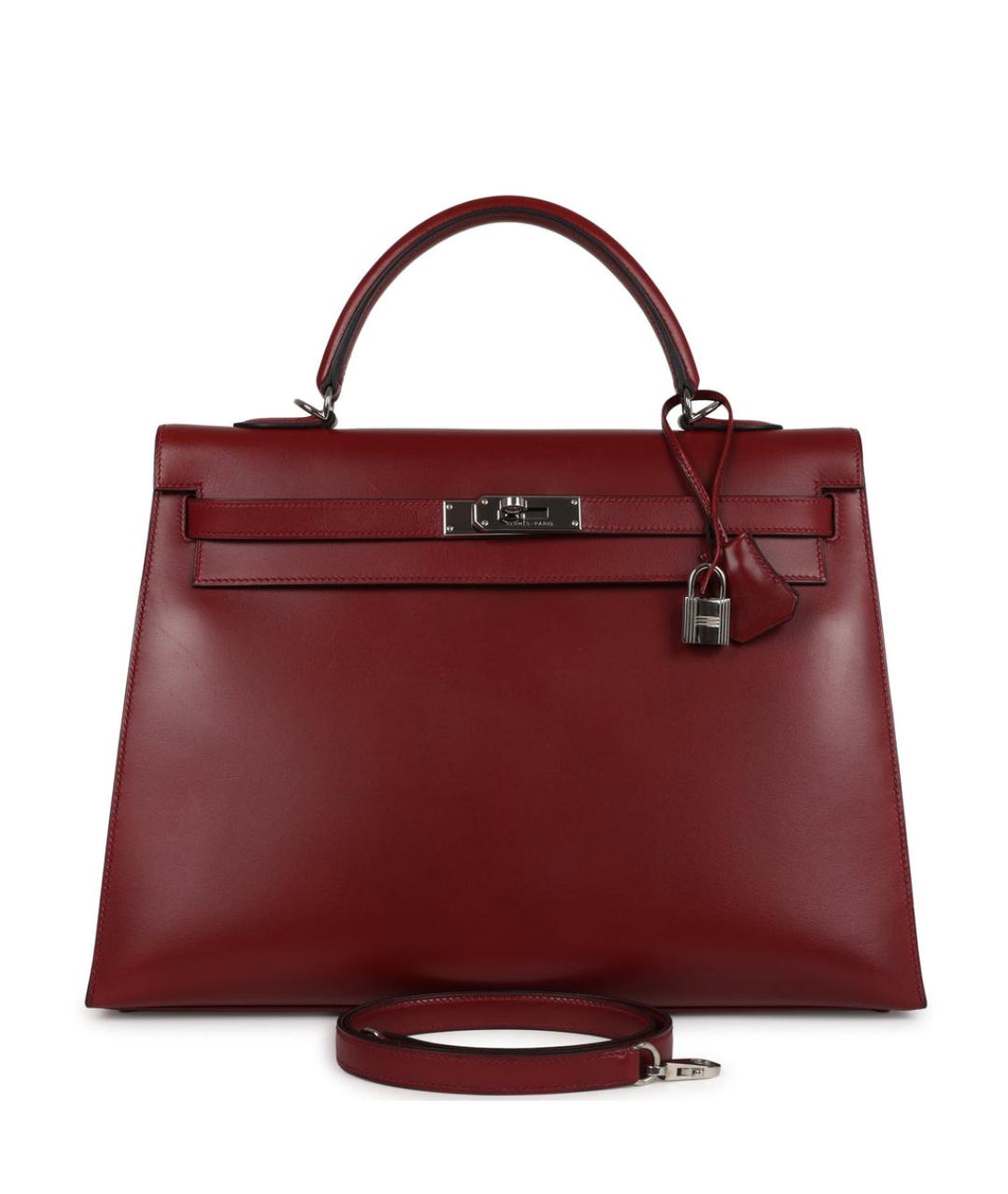 BVLGARI Бордовая кожаная сумка через плечо, фото 1
