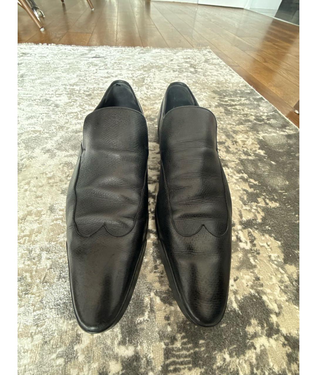 GUCCI Черные кожаные туфли, фото 2