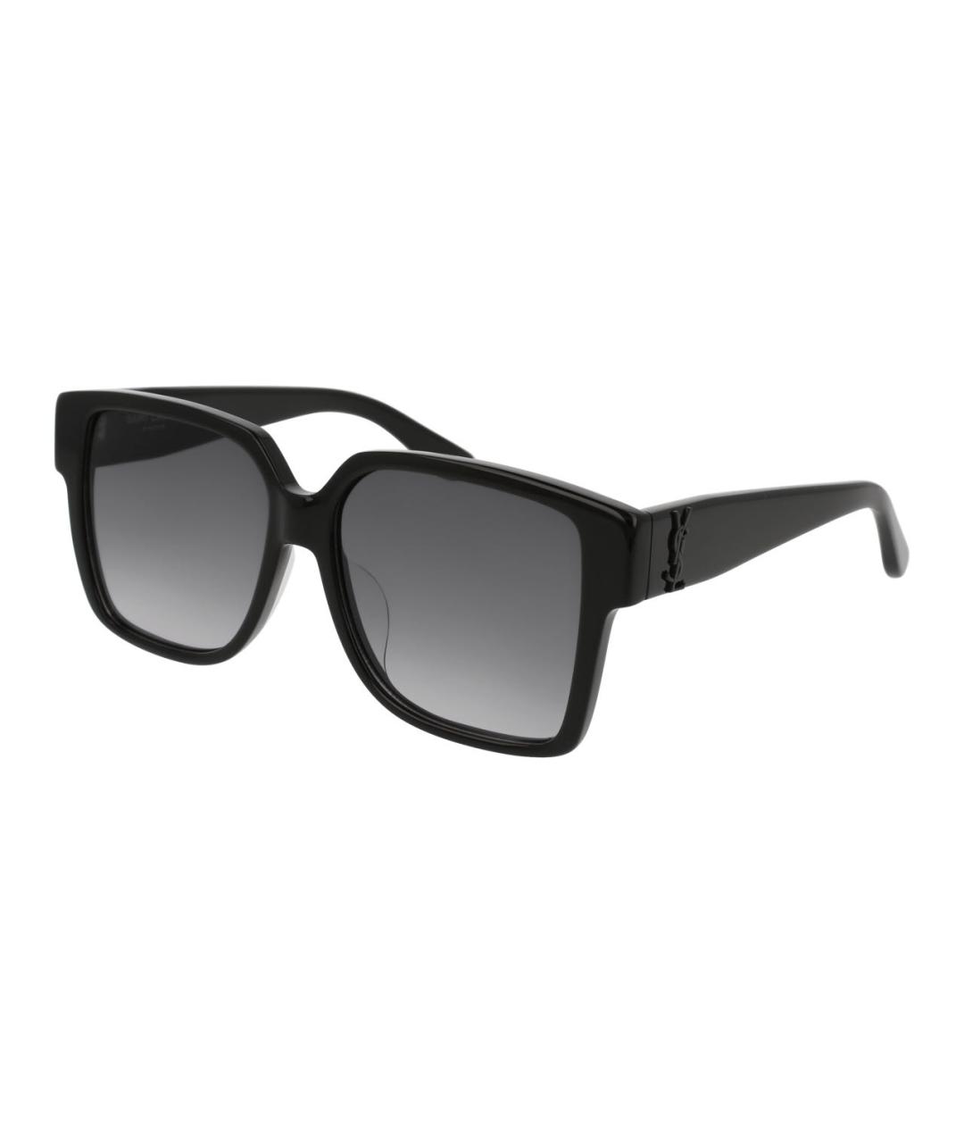 SAINT LAURENT Черные пластиковые солнцезащитные очки, фото 2