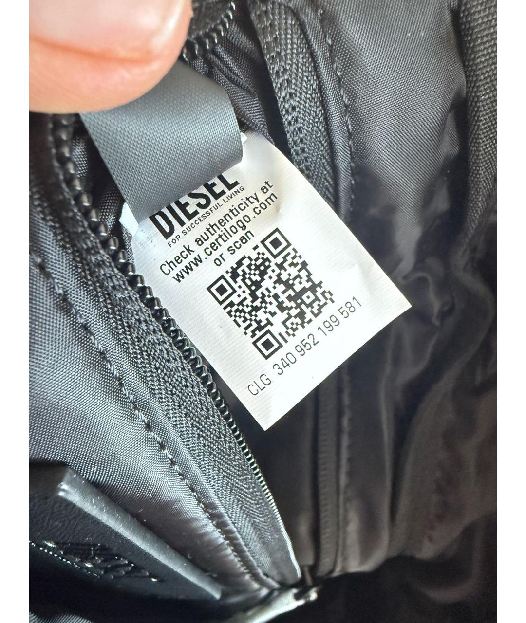 DIESEL Серая синтетическая поясная сумка, фото 8