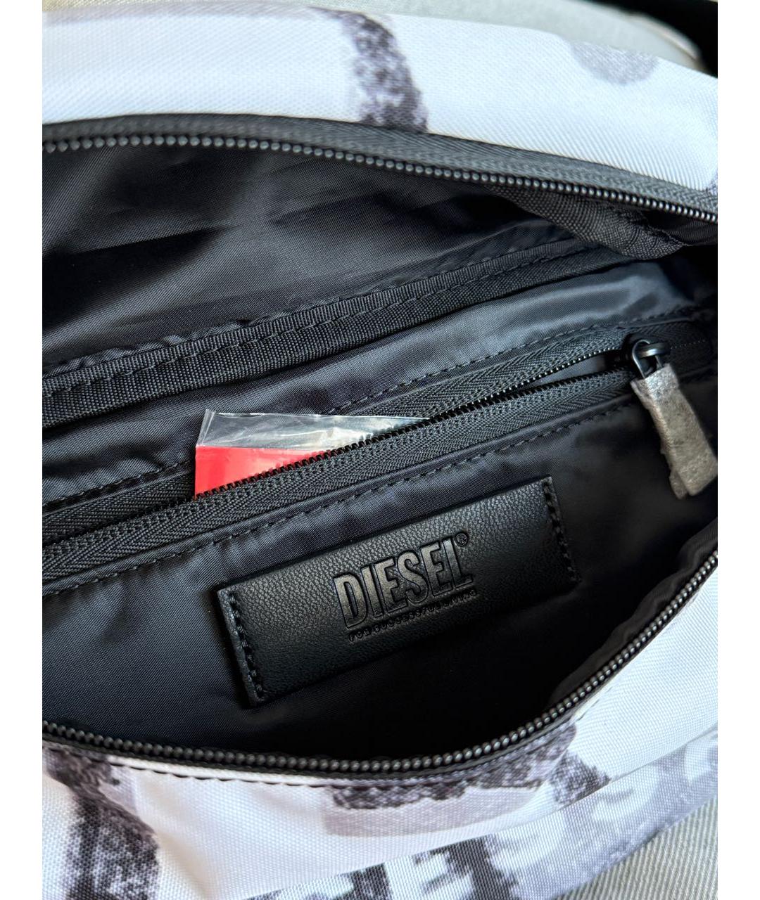 DIESEL Серая синтетическая поясная сумка, фото 6