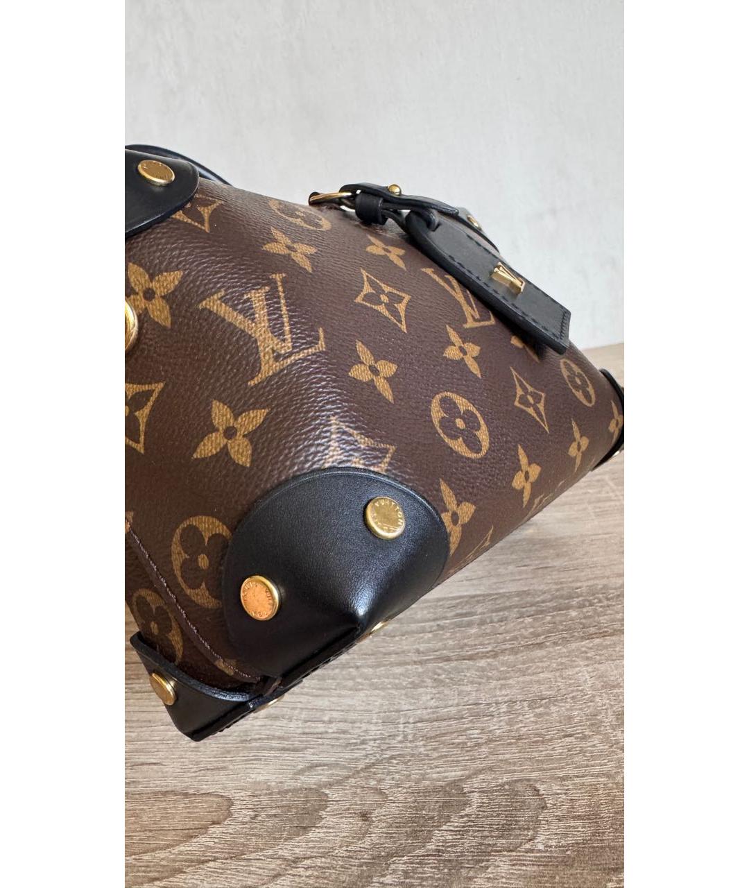 LOUIS VUITTON Коричневая сумка с короткими ручками, фото 4