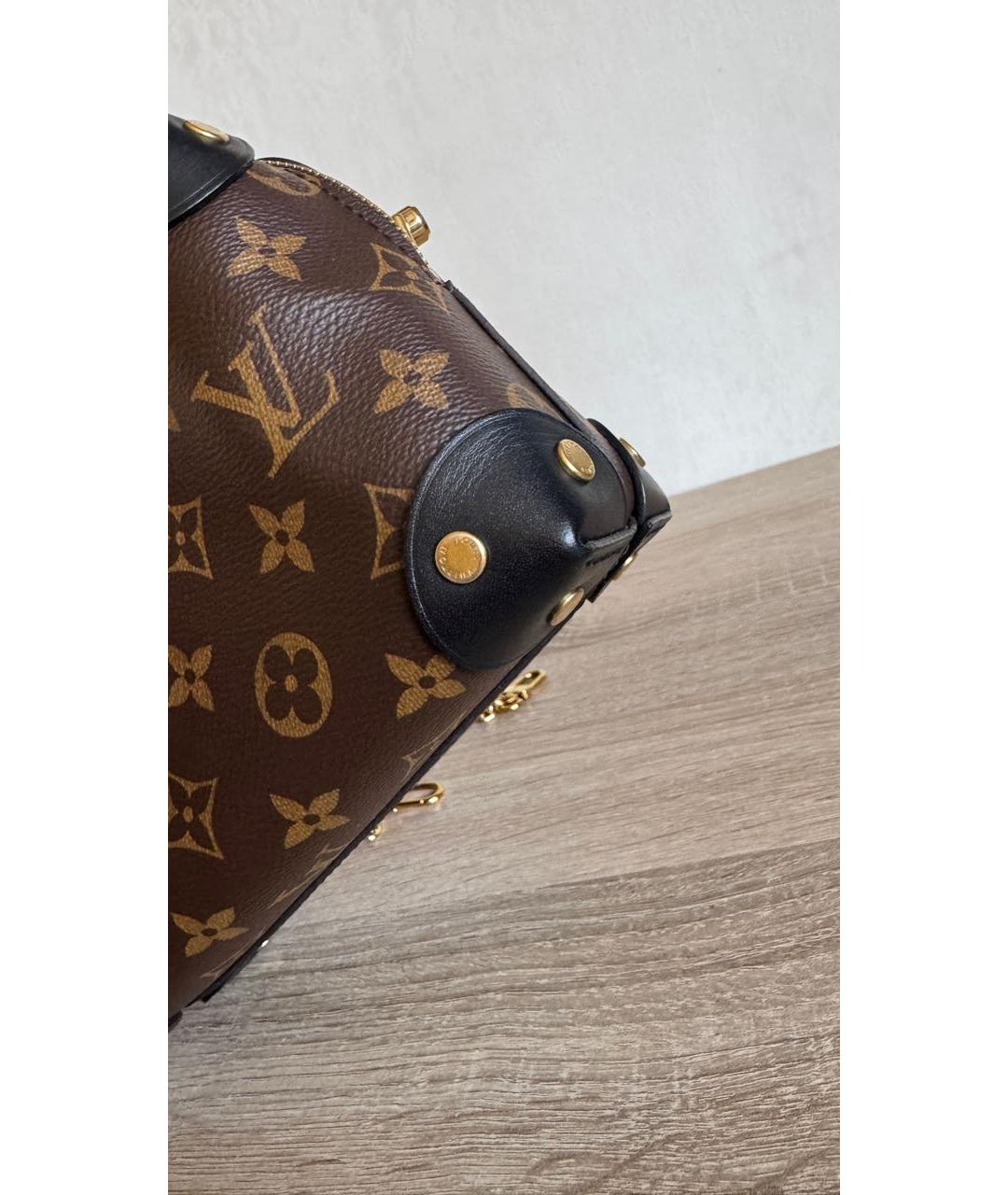 LOUIS VUITTON Коричневая сумка с короткими ручками, фото 3