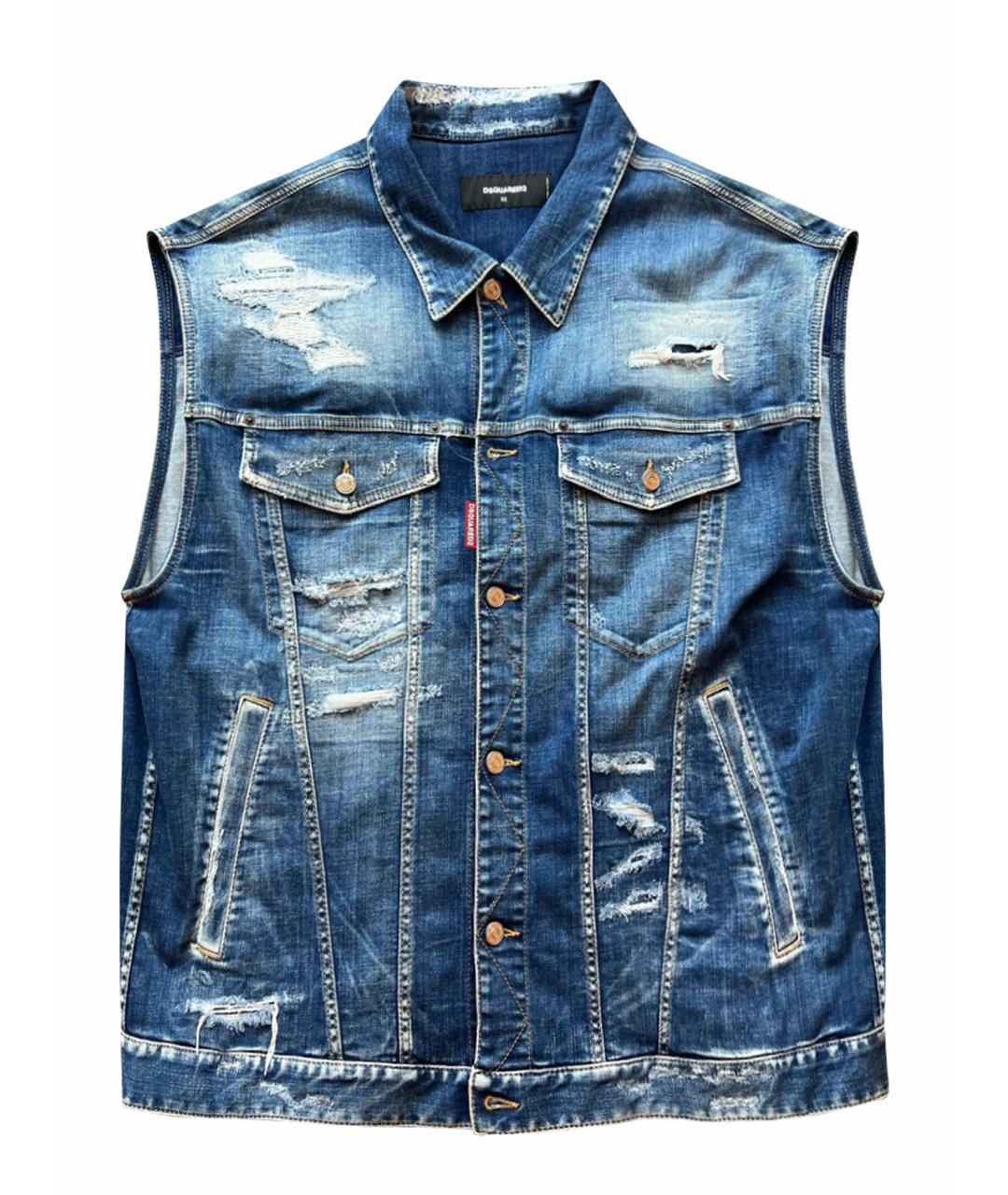 DSQUARED2 Синий деним жилет, фото 1