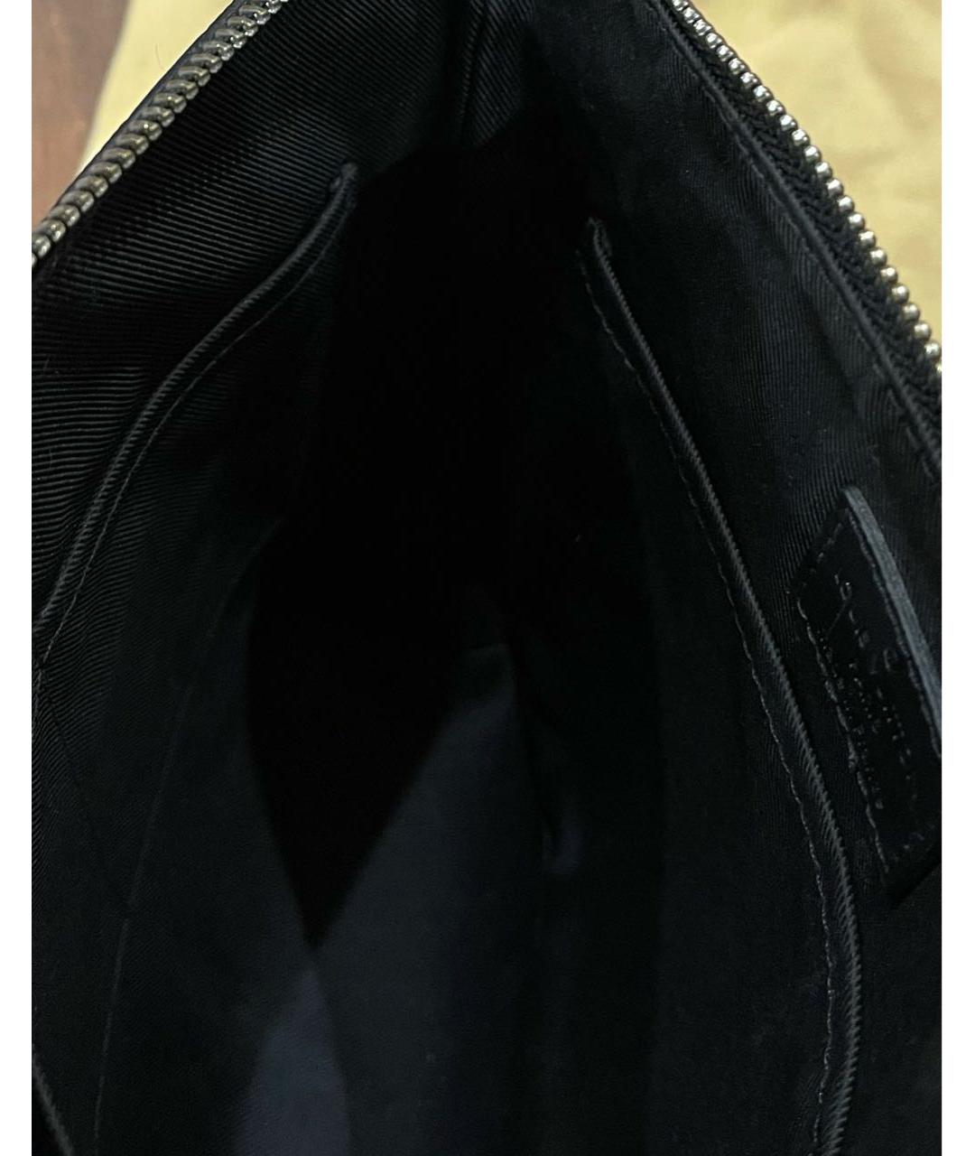 LOUIS VUITTON Черная кожаная сумка на плечо, фото 7