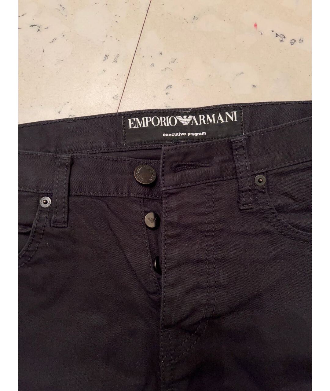 EMPORIO ARMANI Черные хлопковые детские джинсы, фото 3