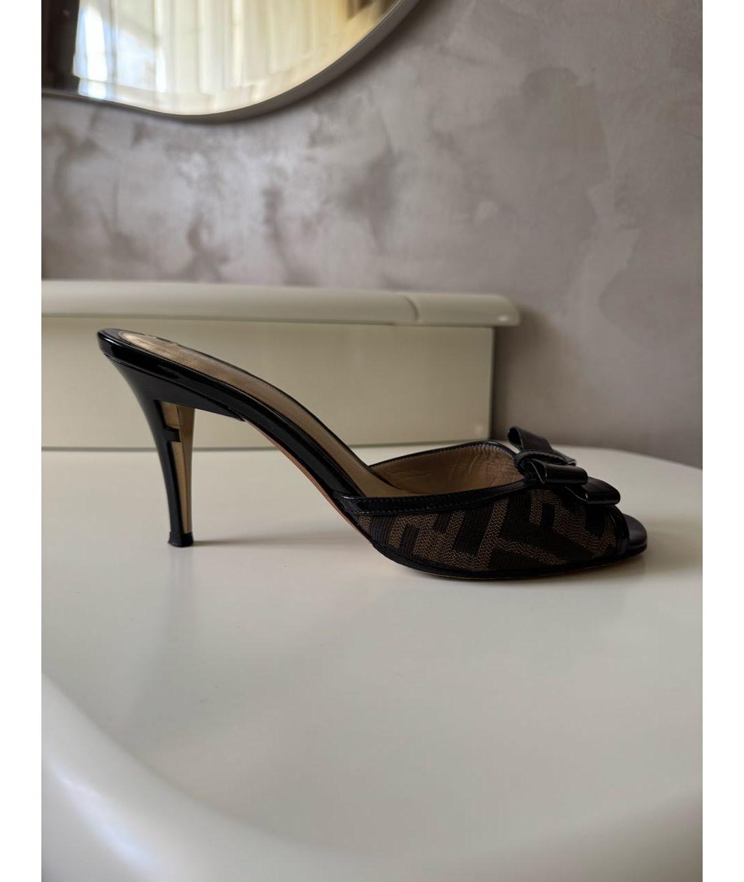 FENDI Босоножки из лакированной кожи, фото 9