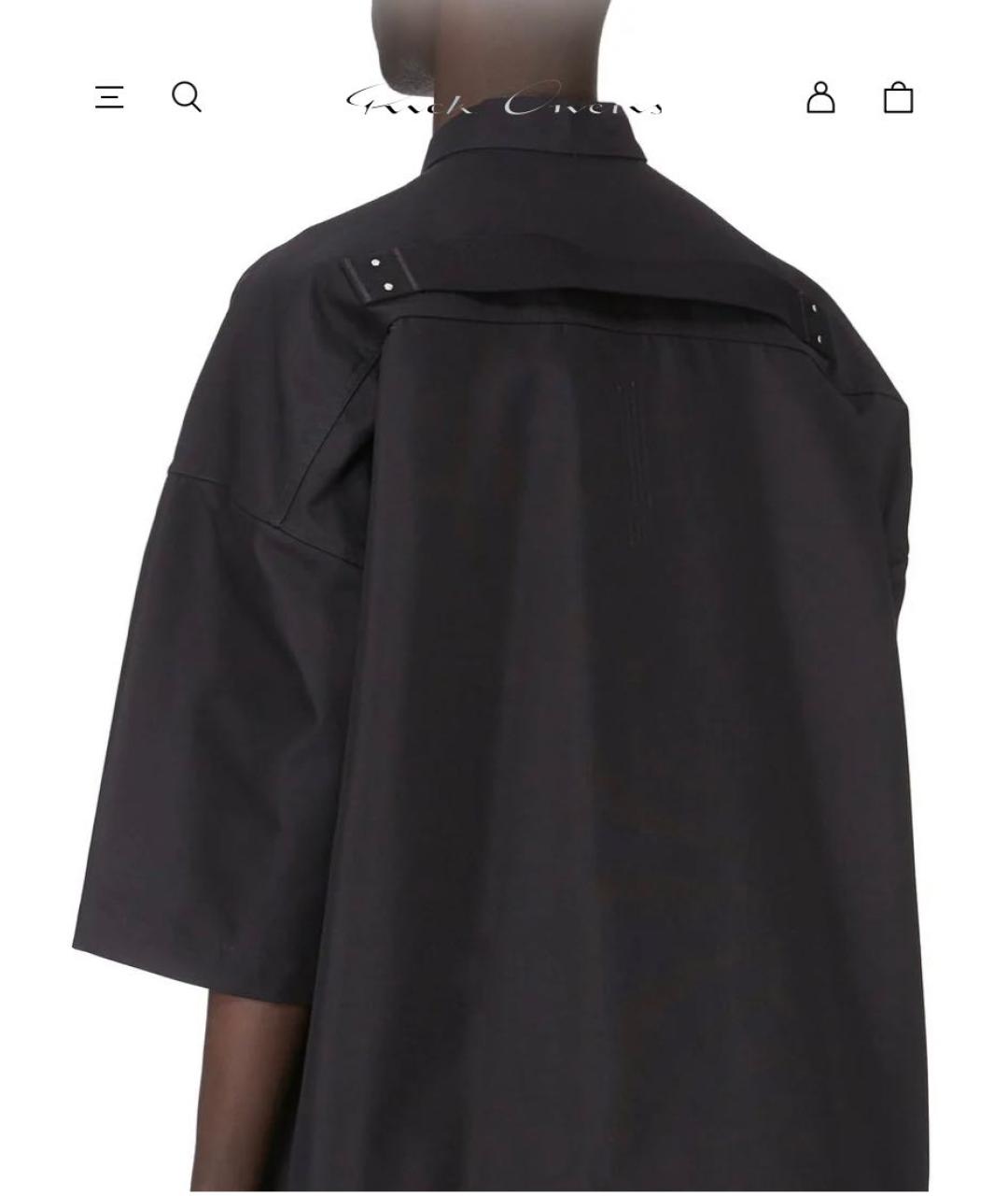 RICK OWENS Хаки хлопковая кэжуал рубашка, фото 7