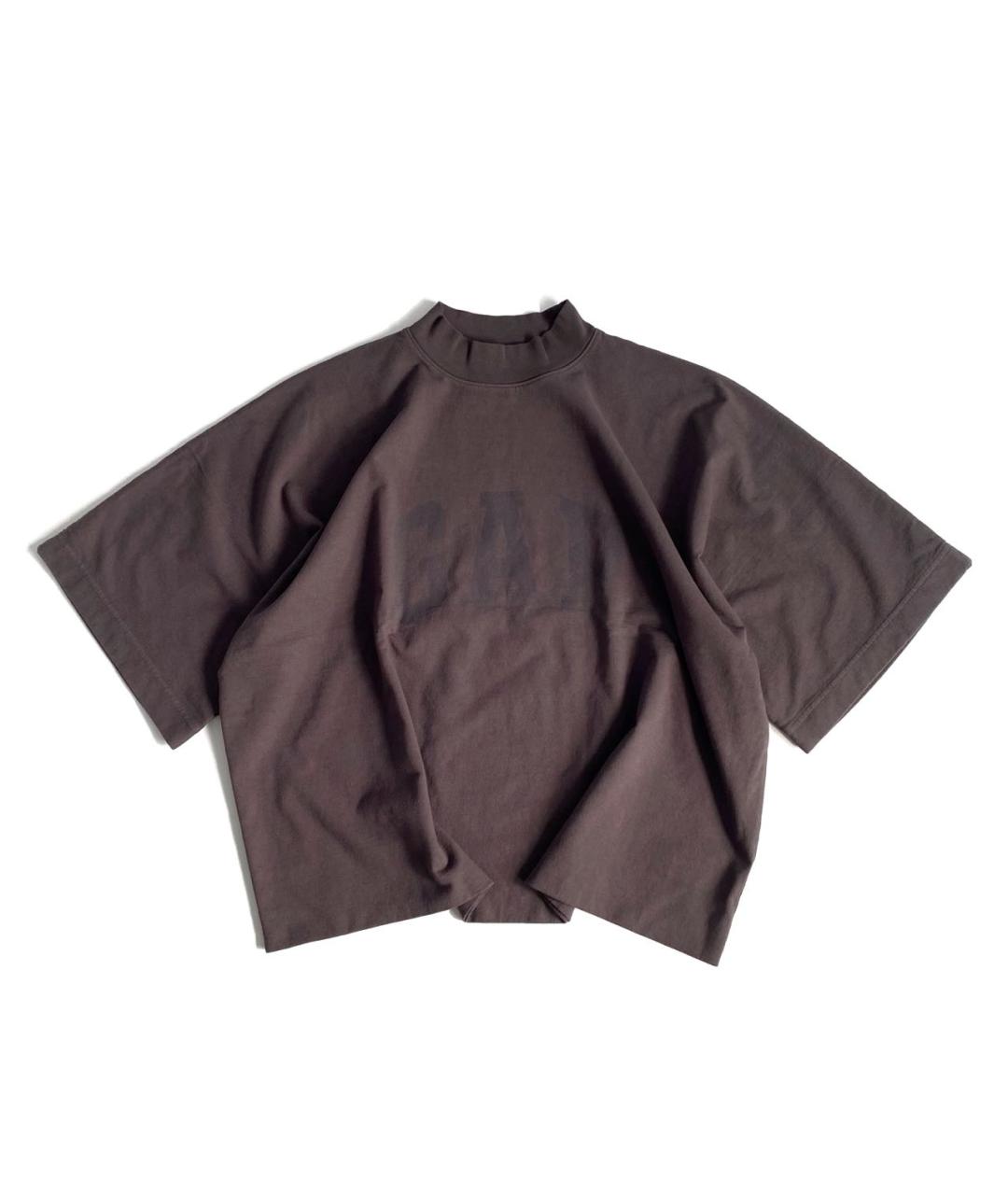 YEEZY Антрацитовая хлопковая футболка, фото 2