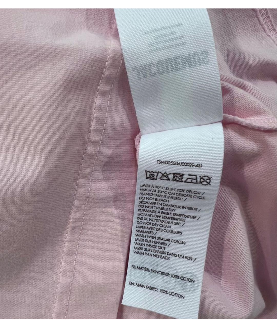 JACQUEMUS Розовая хлопковая футболка, фото 5