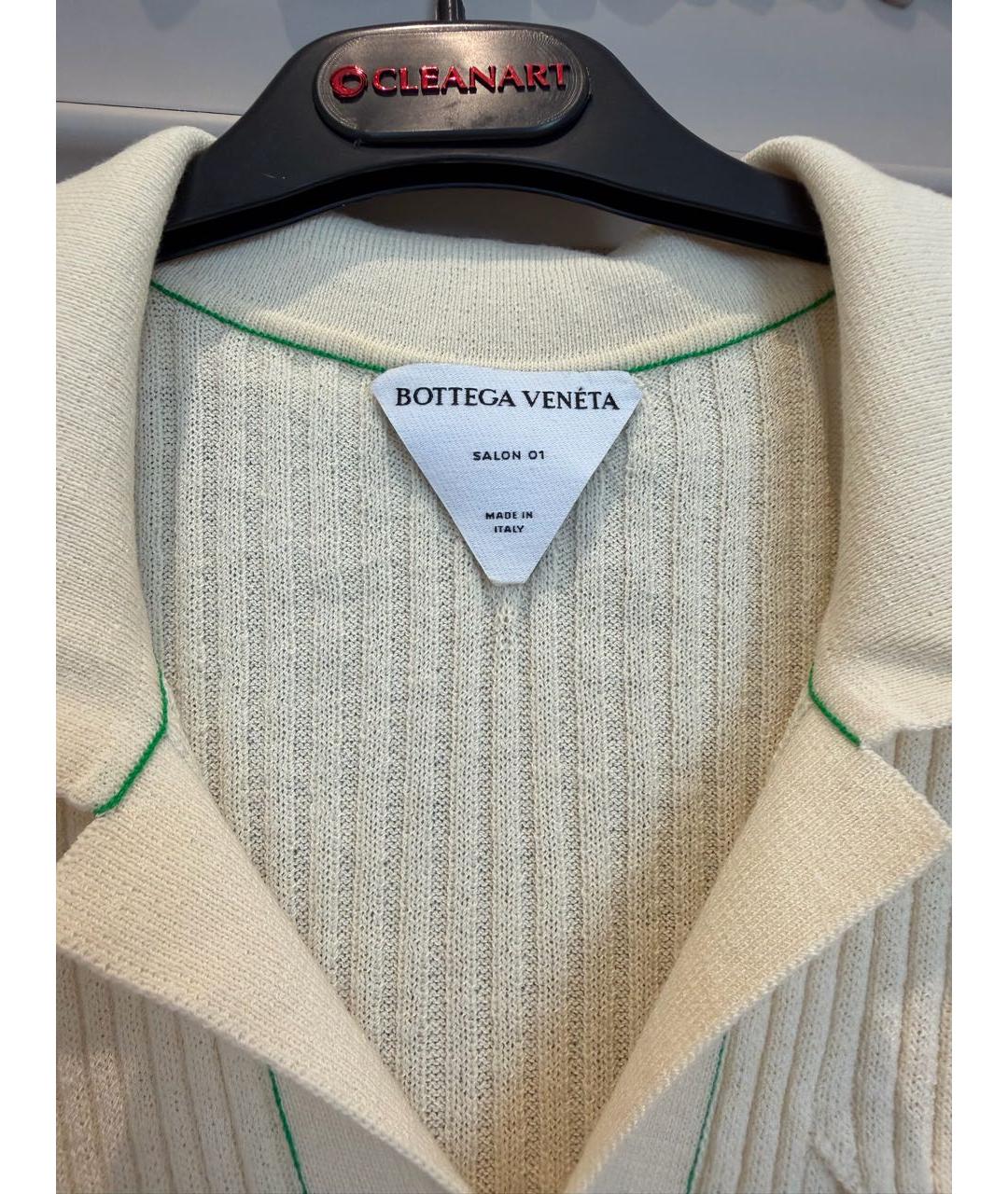 BOTTEGA VENETA Бежевое шерстяное повседневное платье, фото 3