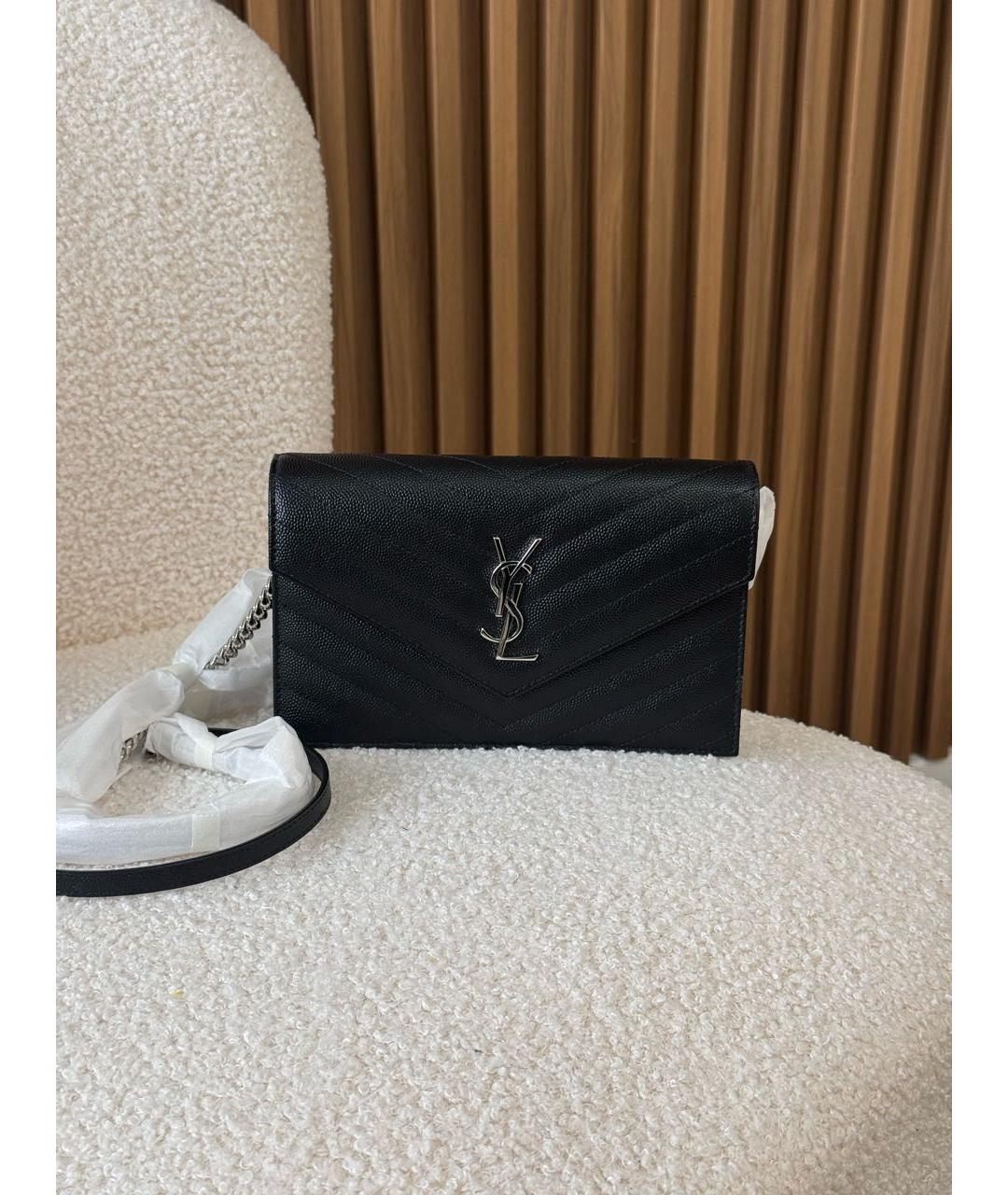 SAINT LAURENT Черная сумка через плечо, фото 6