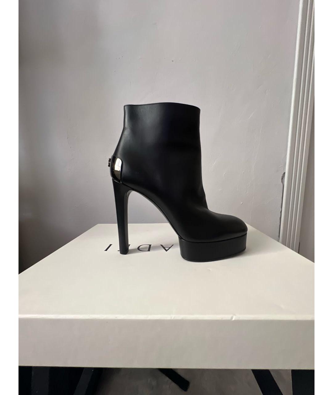 CASADEI Черные кожаные ботильоны, фото 7