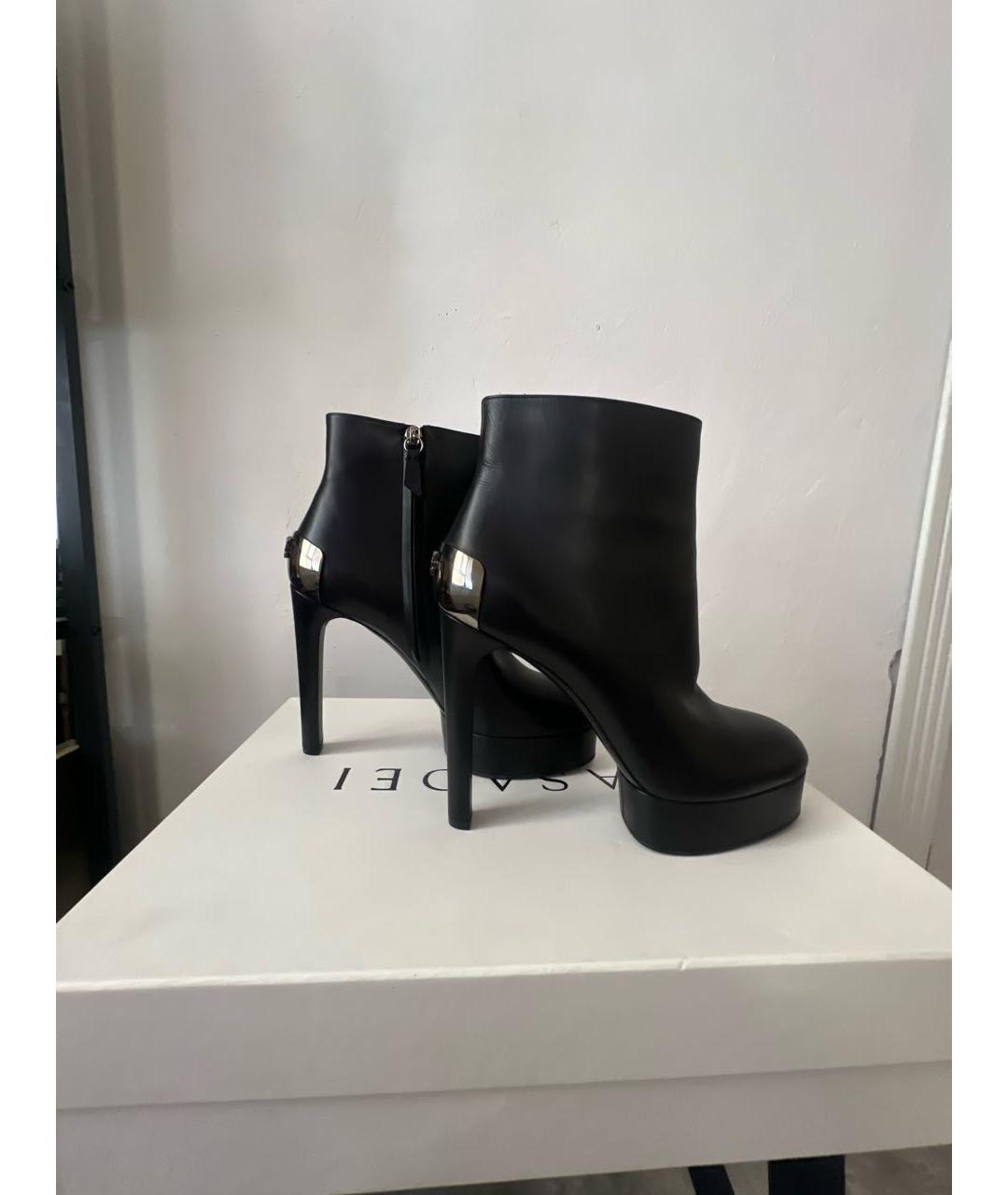 CASADEI Черные кожаные ботильоны, фото 6