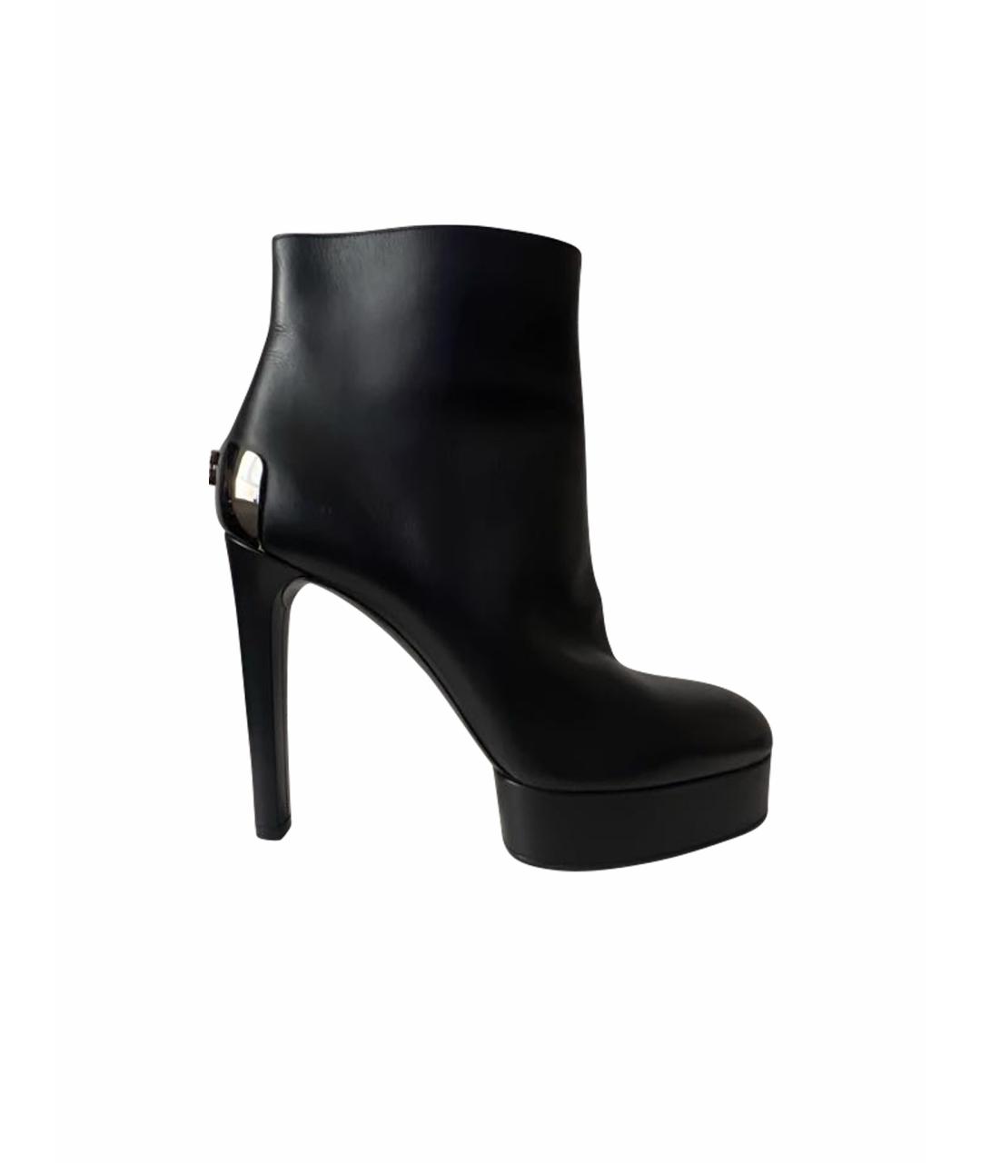 CASADEI Черные кожаные ботильоны, фото 1