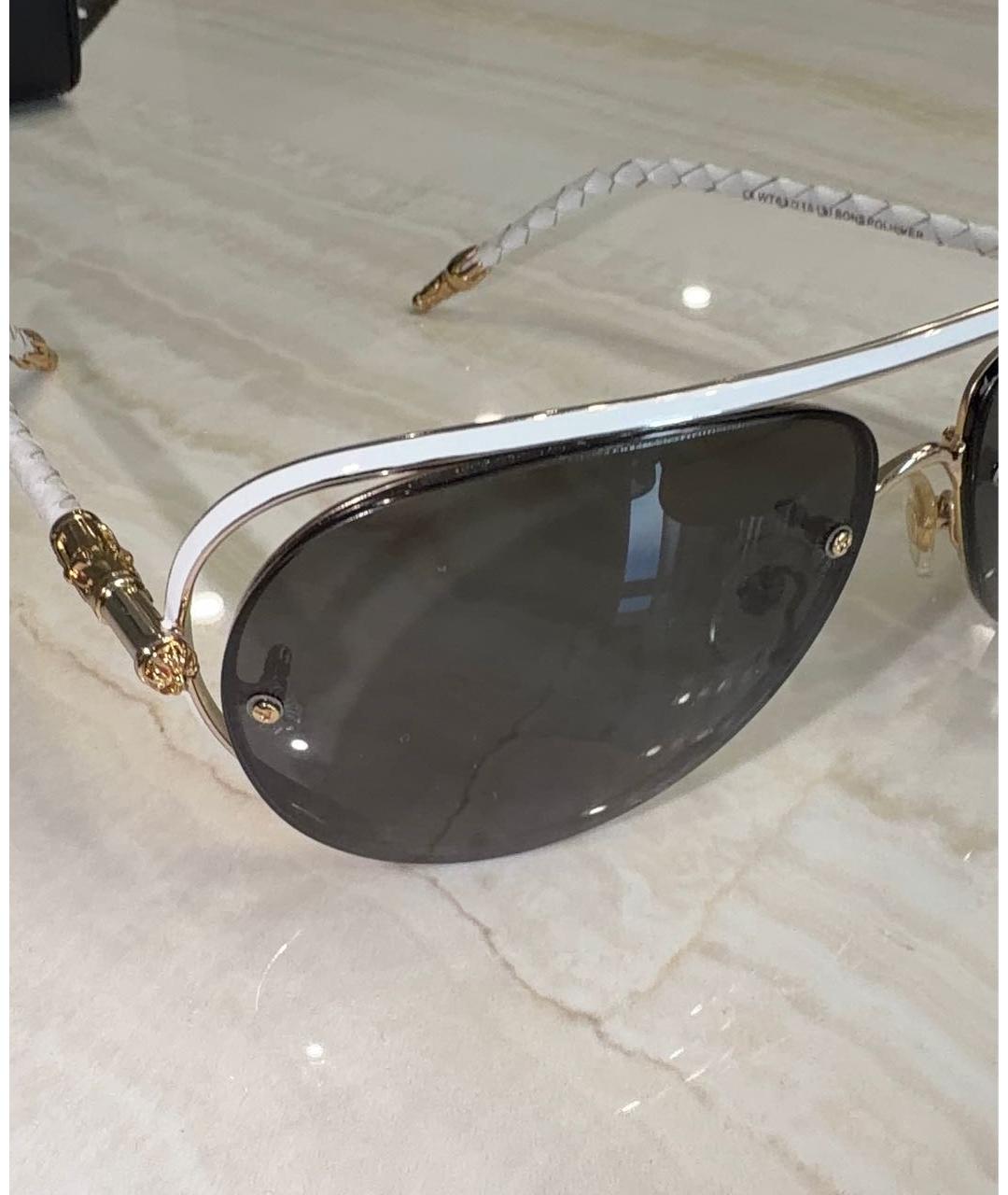 CHROME HEARTS Белые солнцезащитные очки, фото 3