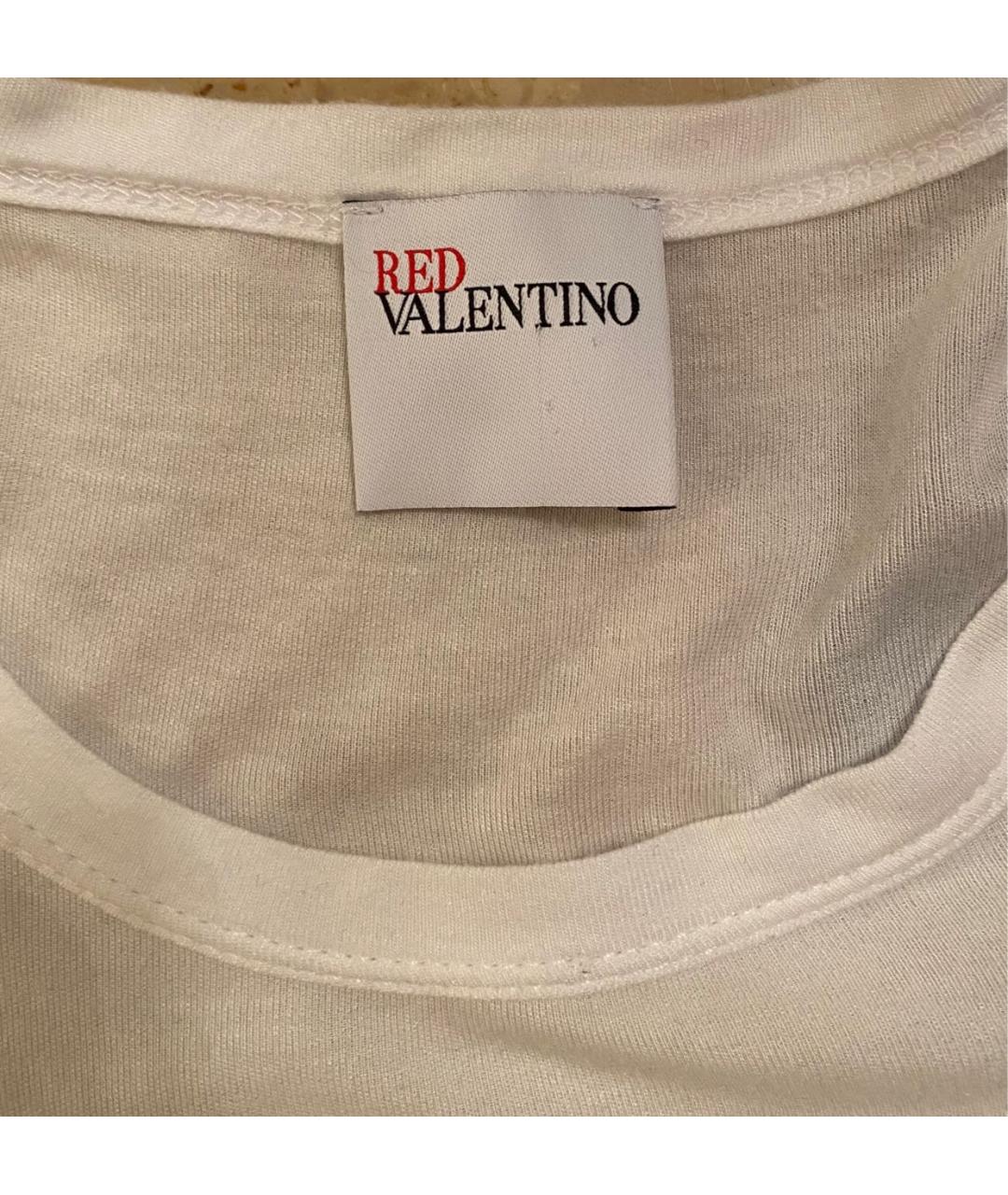 RED VALENTINO Белая футболка, фото 4
