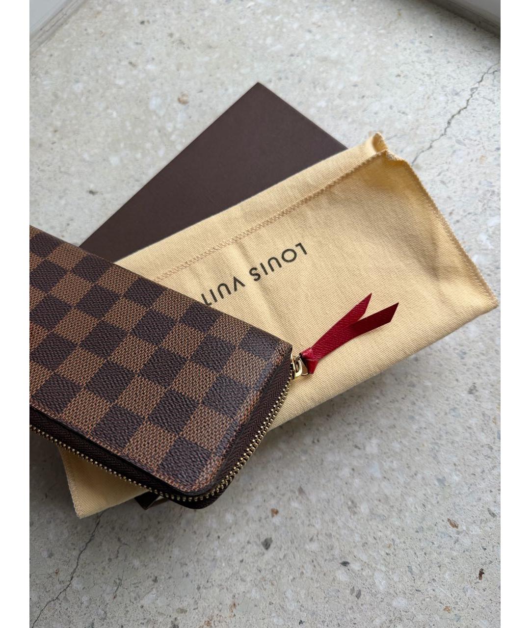 LOUIS VUITTON Коричневый кошелек, фото 4
