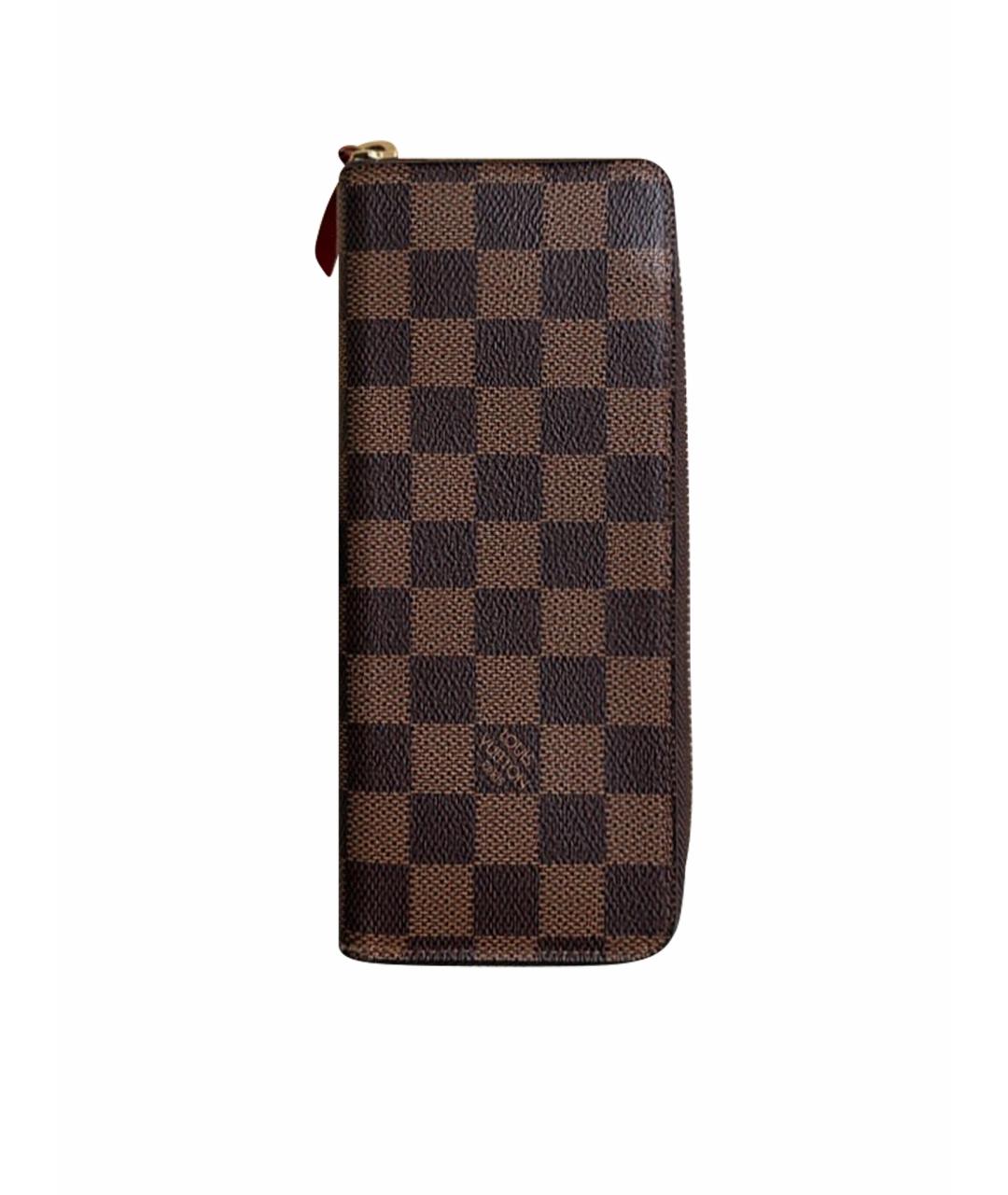 LOUIS VUITTON Коричневый кошелек, фото 5
