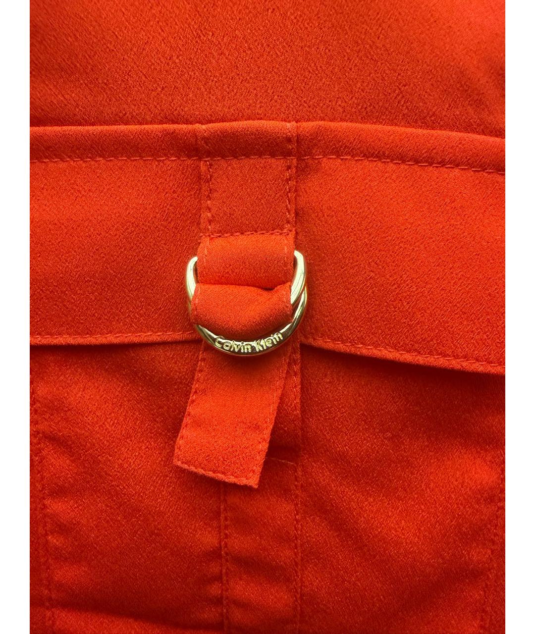 CALVIN KLEIN Оранжевая рубашка, фото 4