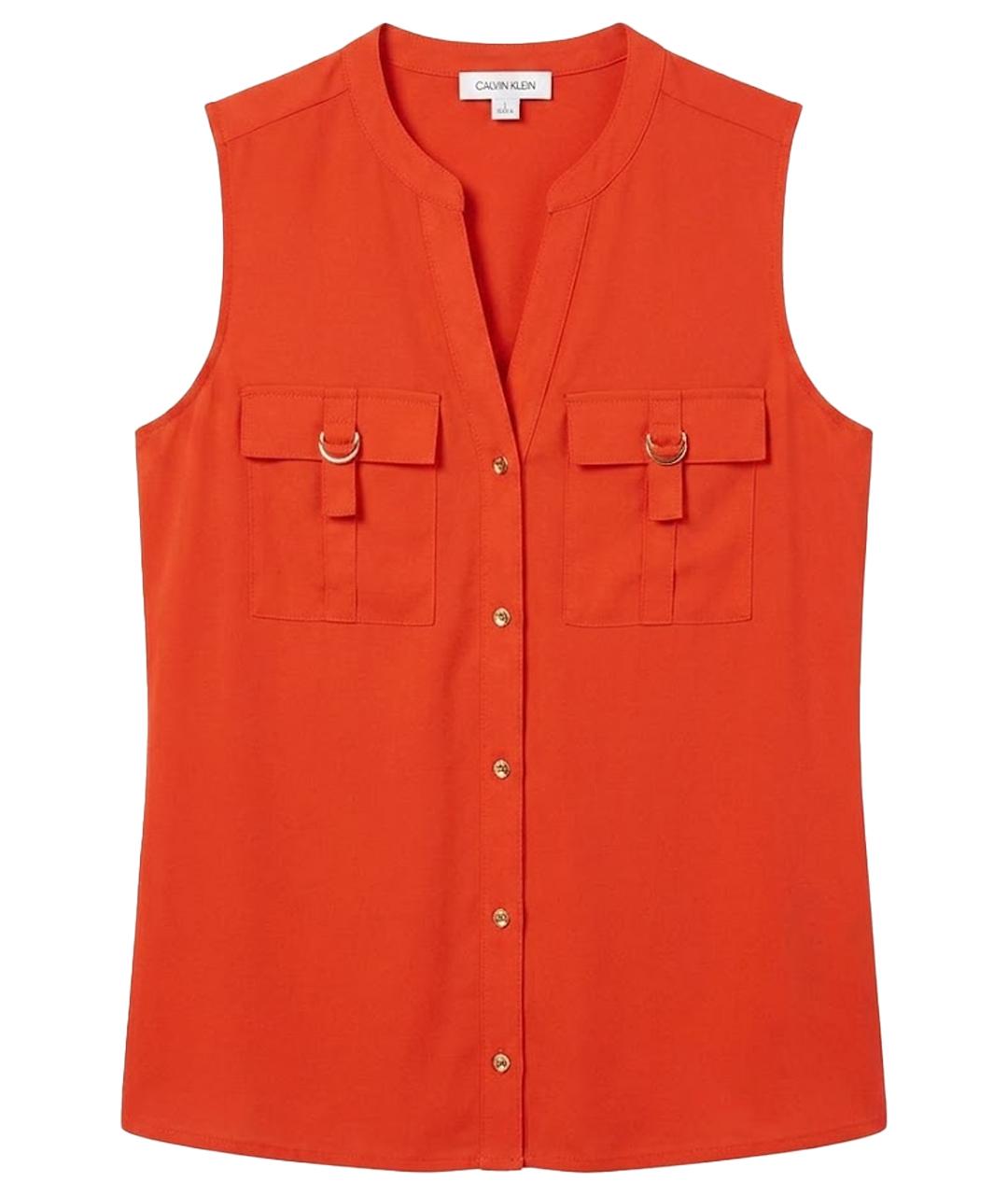 CALVIN KLEIN Оранжевая рубашка, фото 1