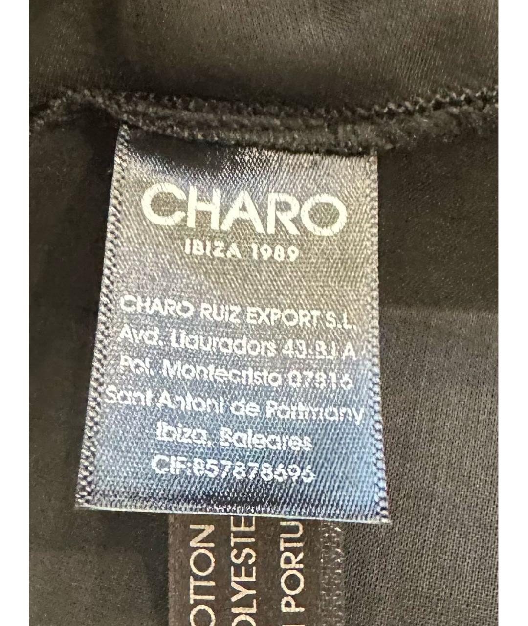 CHARO RUIZ Черное хлопковое платье, фото 7